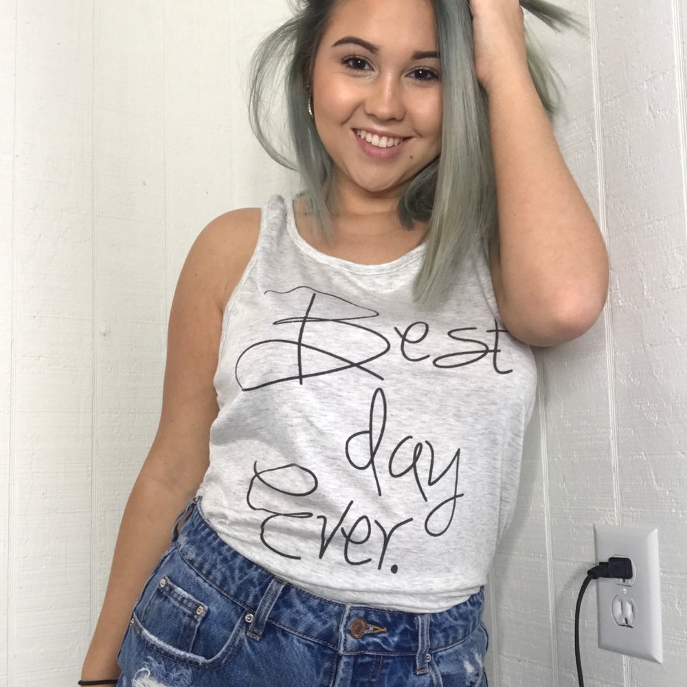 BEST DAY EVER DISNEY INSPIRED RACER BACK TANK 🖤